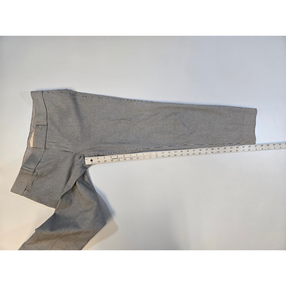Banana Republic Sloan Fit Pants Womens 6 Black White Houndstooth Slim Ankle - Picture 13 of 13